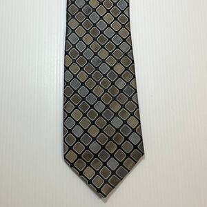 Joseph Abboud Vintage Multicolor Geometric Silk Wide Classic Men Necktie 60”